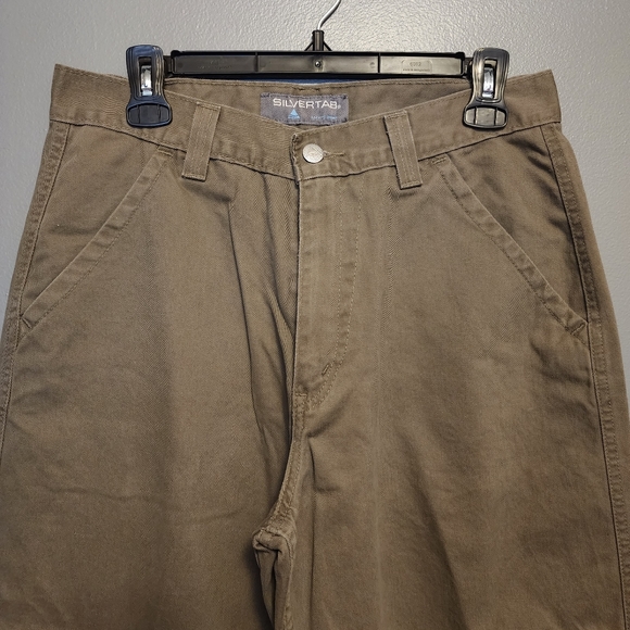 VTG 90's Levi's Silvertab tan cargo pants size 31x30 - Picture 2 of 12